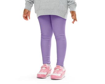 Girls Lavender Purple Leggings | Buttery Soft Leggings | UPF 50+ UV Sun Protection | Toddler Leggings | Comfy
