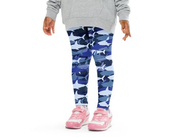 Kids Shark Leggings | Buttery Soft Leggings | UPF 50+ UV Sun Protection | Toddler Leggings | Comfy | Sea Creatures