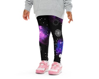 Kids Galaxy Leggings | Buttery Soft Leggings | UPF 50+ UV Sun Protection | Toddler Leggings | Comfy