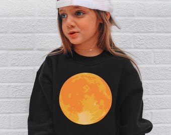Kids Spooky Halloween Moon Sweatshirt