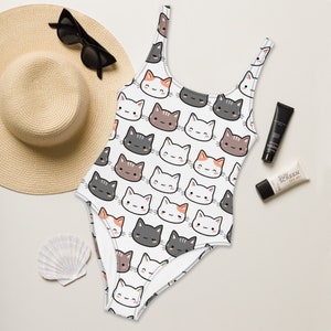 Cat Swimsuit: Buttery Soft Women&#39;s One Piece, UPF 50+ Sun Protection