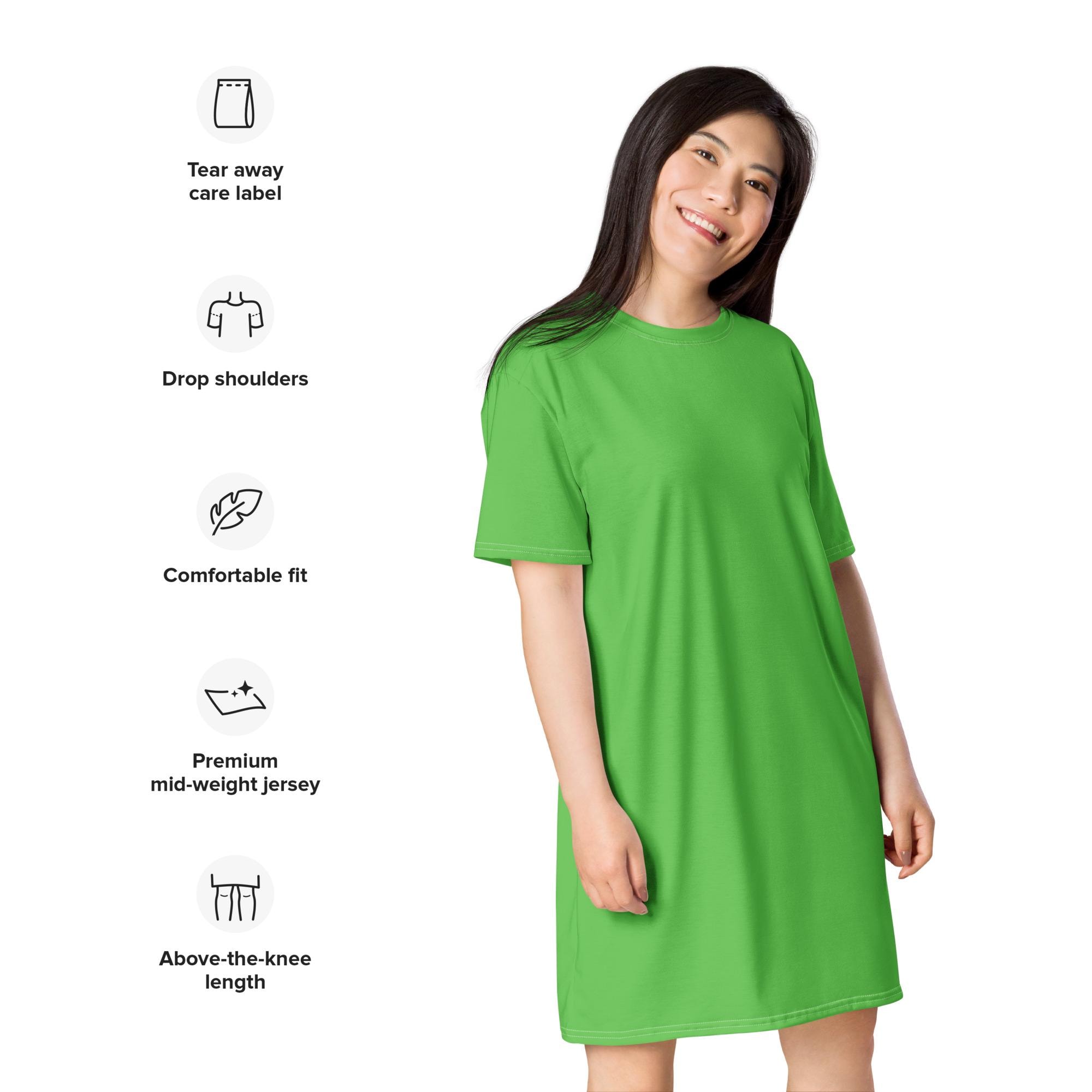 Lime Green T-shirt Dress: Oversized Drop Shoulder Tee, Comfy Lounge Style - Etsy Lime Green T-shirt Dress: Oversized Drop Shoulder Tee, Comfy Lounge Style - Etsy