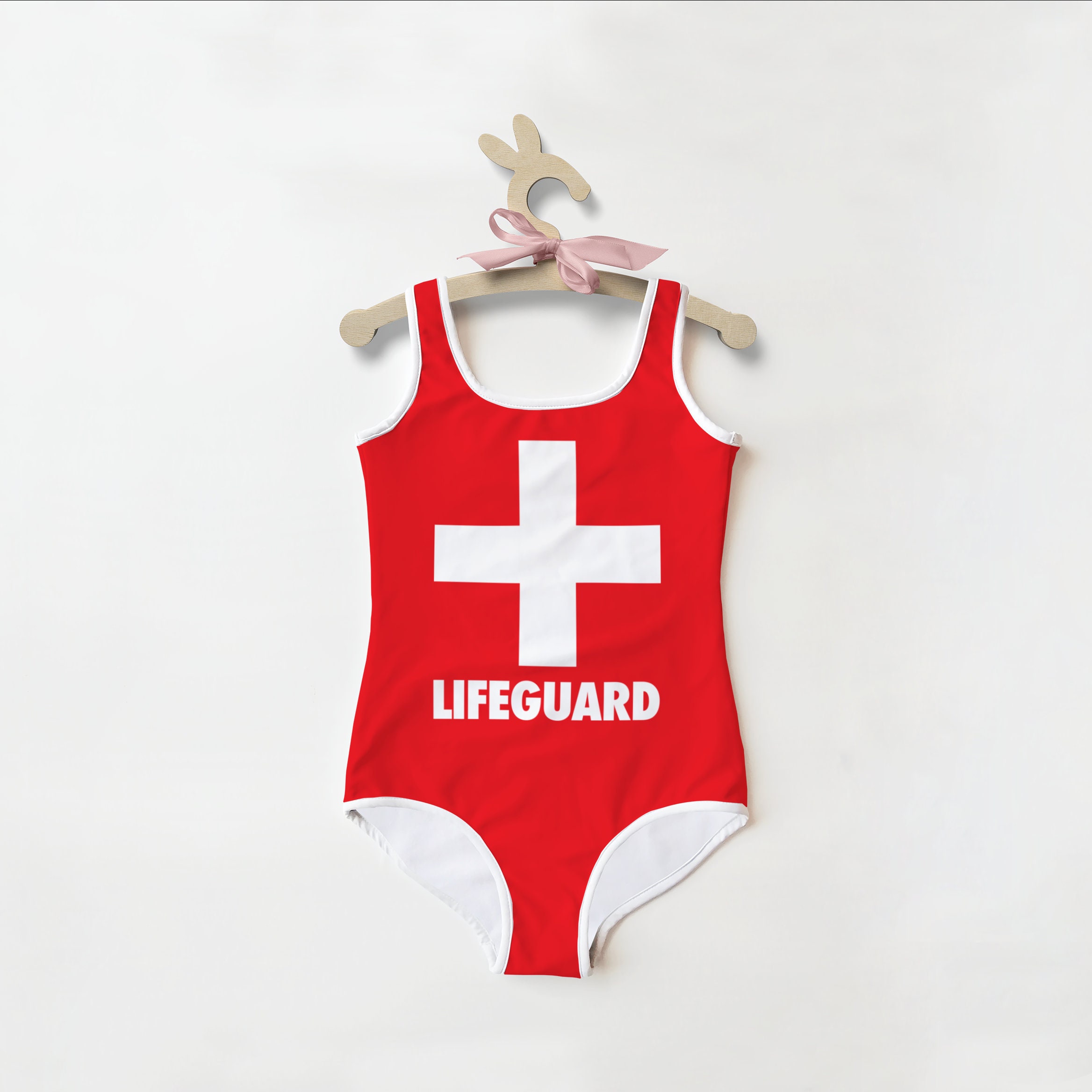 Girls Lifeguard Swimsuit | Toddler Bathing Suit | Cute | Quick Drying