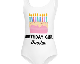 Birthday Candle Gymnastics Leotard: Personalized Cake Dance Gift