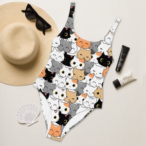 Cat Swimsuit: Women&#39;s One Piece Bathing Suit, UPF 50+ Sun Protection