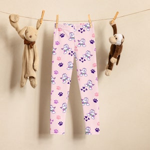 Girls Caticorn Leggings: Buttery Soft Cat Unicorn Print