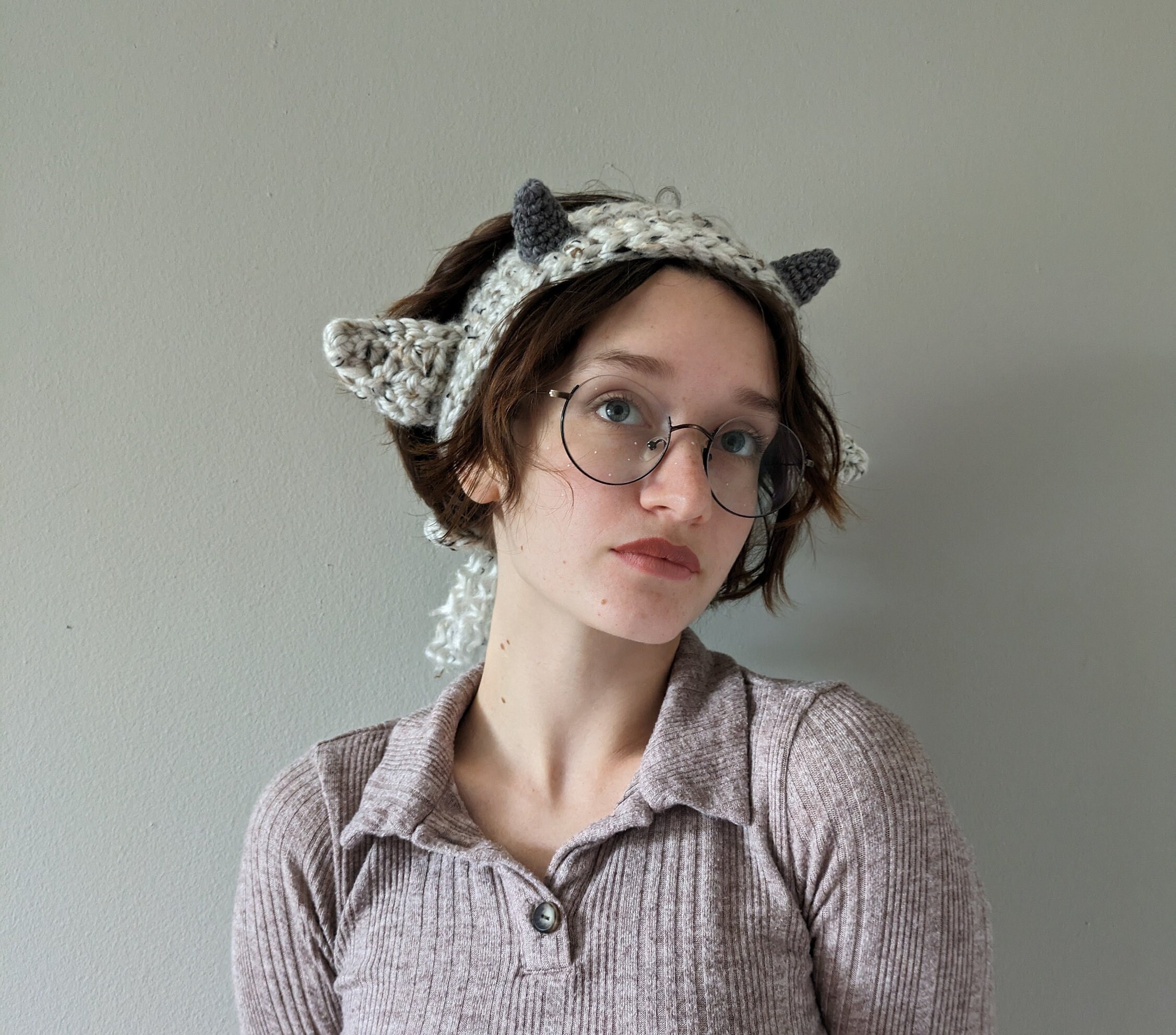 Sheep/lamb/goat Headband/hat Crochet Pattern Etsy