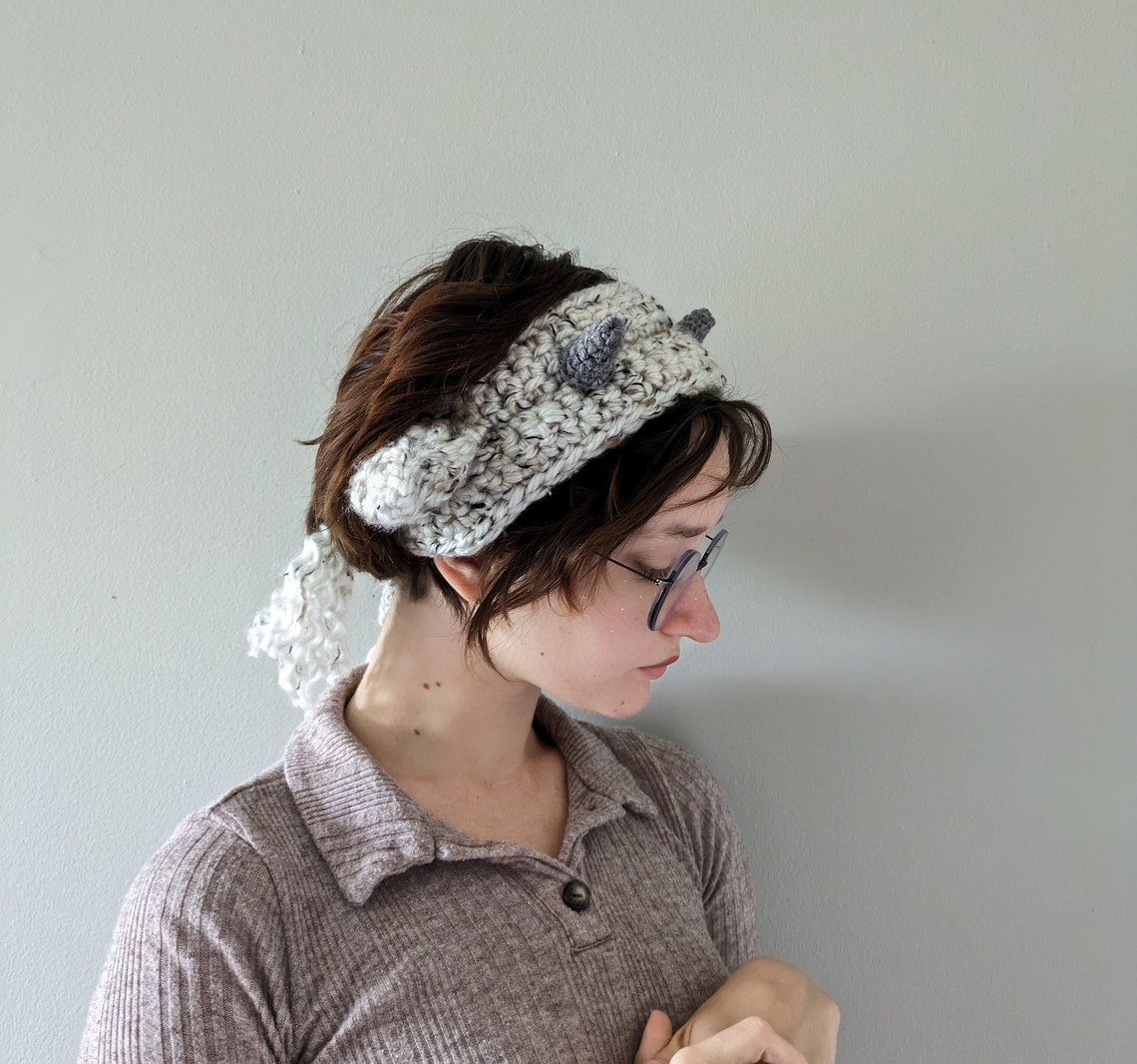 Sheep/lamb/goat Headband/hat Crochet Pattern Etsy