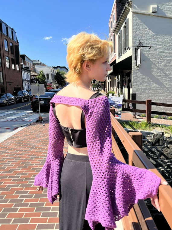 Purple Bell Sleeve Top Pattern - Etsy