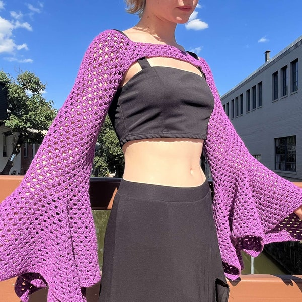 Purple Bell Sleeve Top Pattern