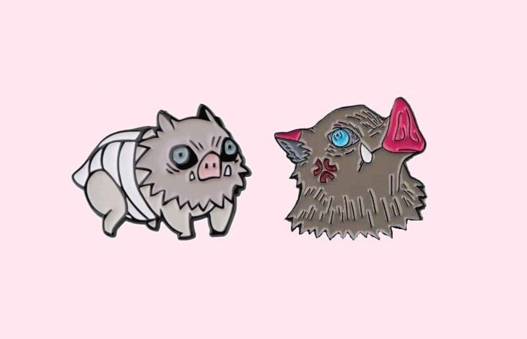 Inosuke Enamel Pins Demon Slayer Collectible Brooch Pins - Etsy