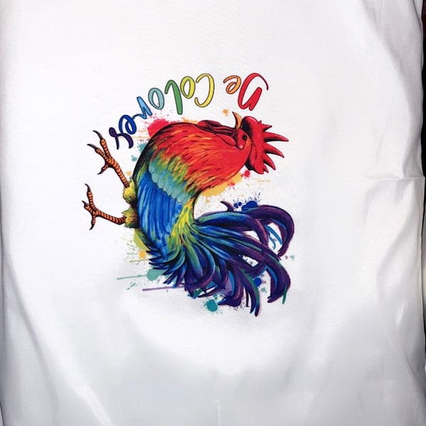 De Colores Rooster Pillowcase, Farm, Vibrant, Multicolored, Beautiful, Gift, Bedroom Pillow, Throw Pillow