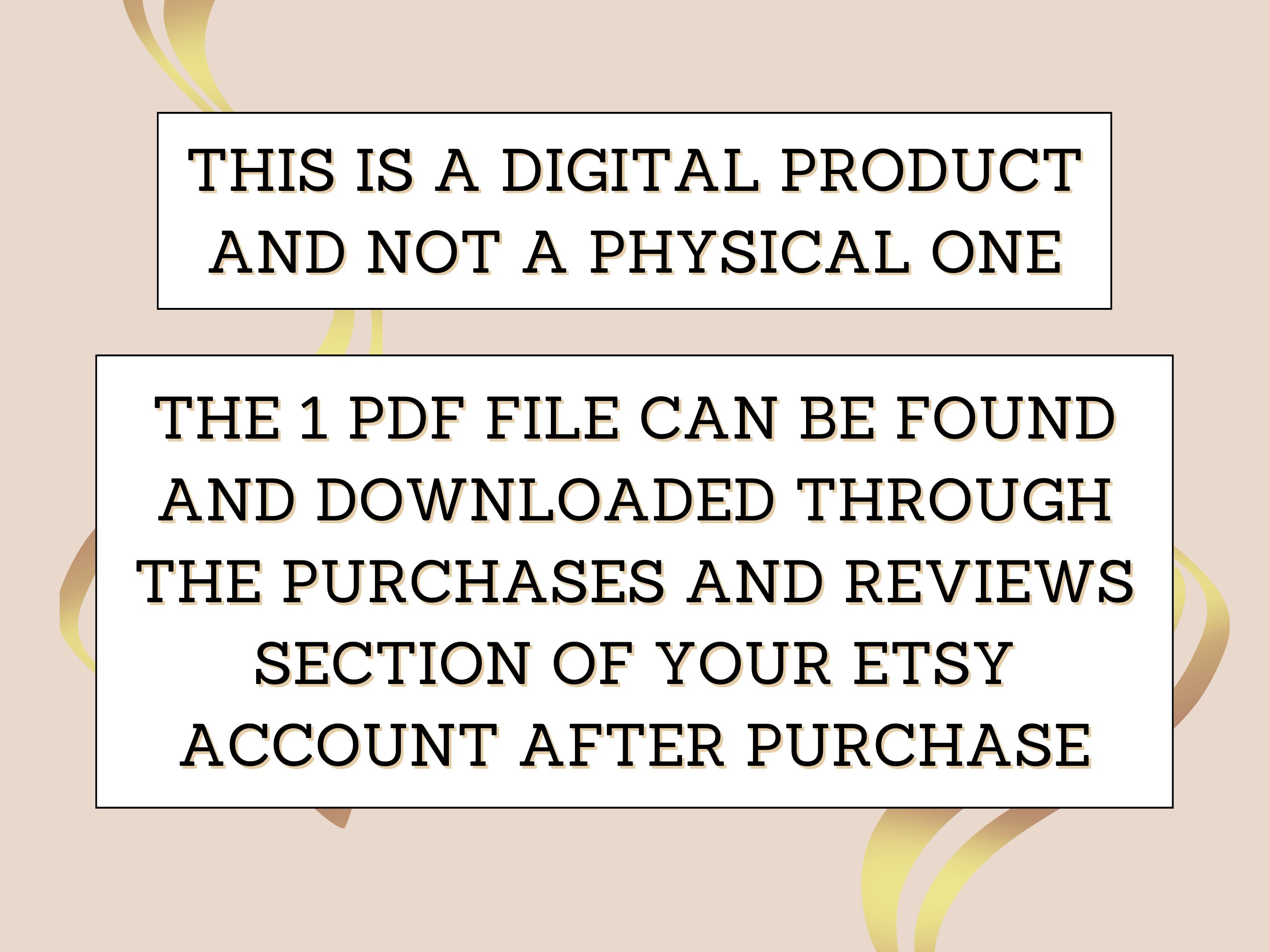 Printable Notes - Style 3 Simple Page Digital Download PDF Easy to ...