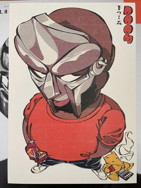 MF DOOM (ドゥーム) Madvillain (マドビライン) Fanart Print - Etsy