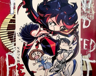 Kill la Kill (キルラキル) Fanart Print | Ryoko Satsuki Mako