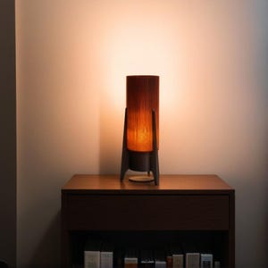 Mid-Century Modern Rocket Lamp - Cozy Desk Lamp for Dorms and Bedrooms - Wavy Lamp -Perfect Gift Idea | Unique Design Lamp - Vintage lamp