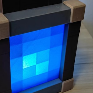 Pixelated Night Light Lantern Chargeable & Bigger Night Lamp Birthday Gift Kids Bedroom Decoration Gamer Room Decor image 9