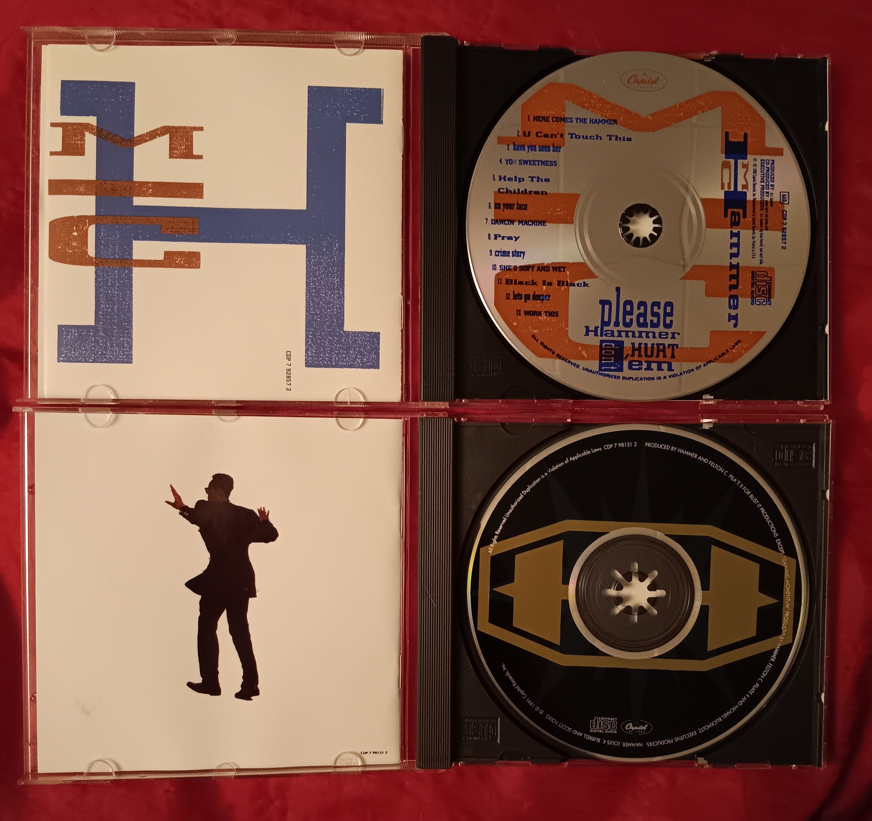 M.C. Hammer Collection Cds Please Hammer Don't Hurt 'em and Too