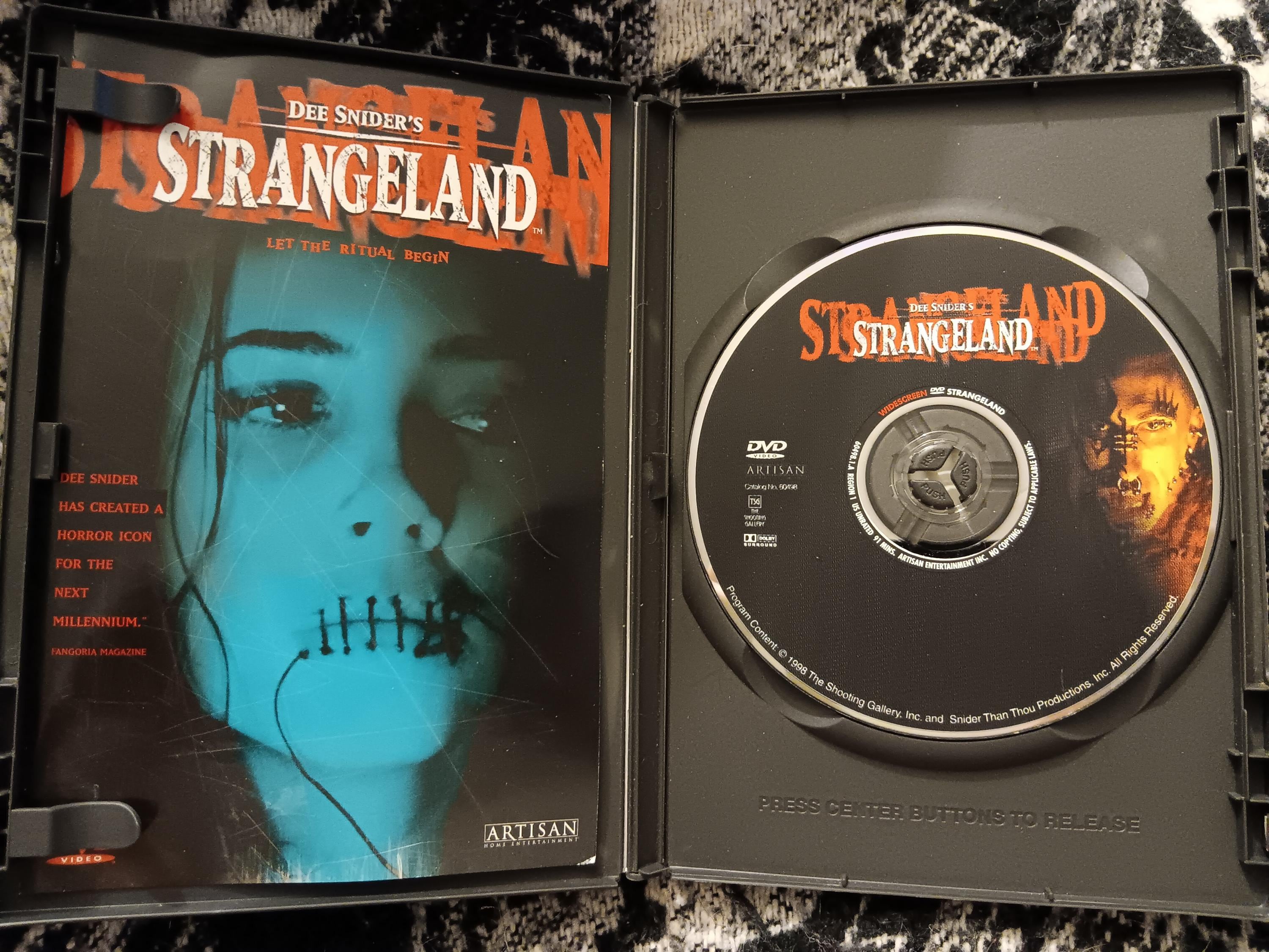 Dee Snider's Strangeland DVD Let the Ritual Begin. Twisted Sister