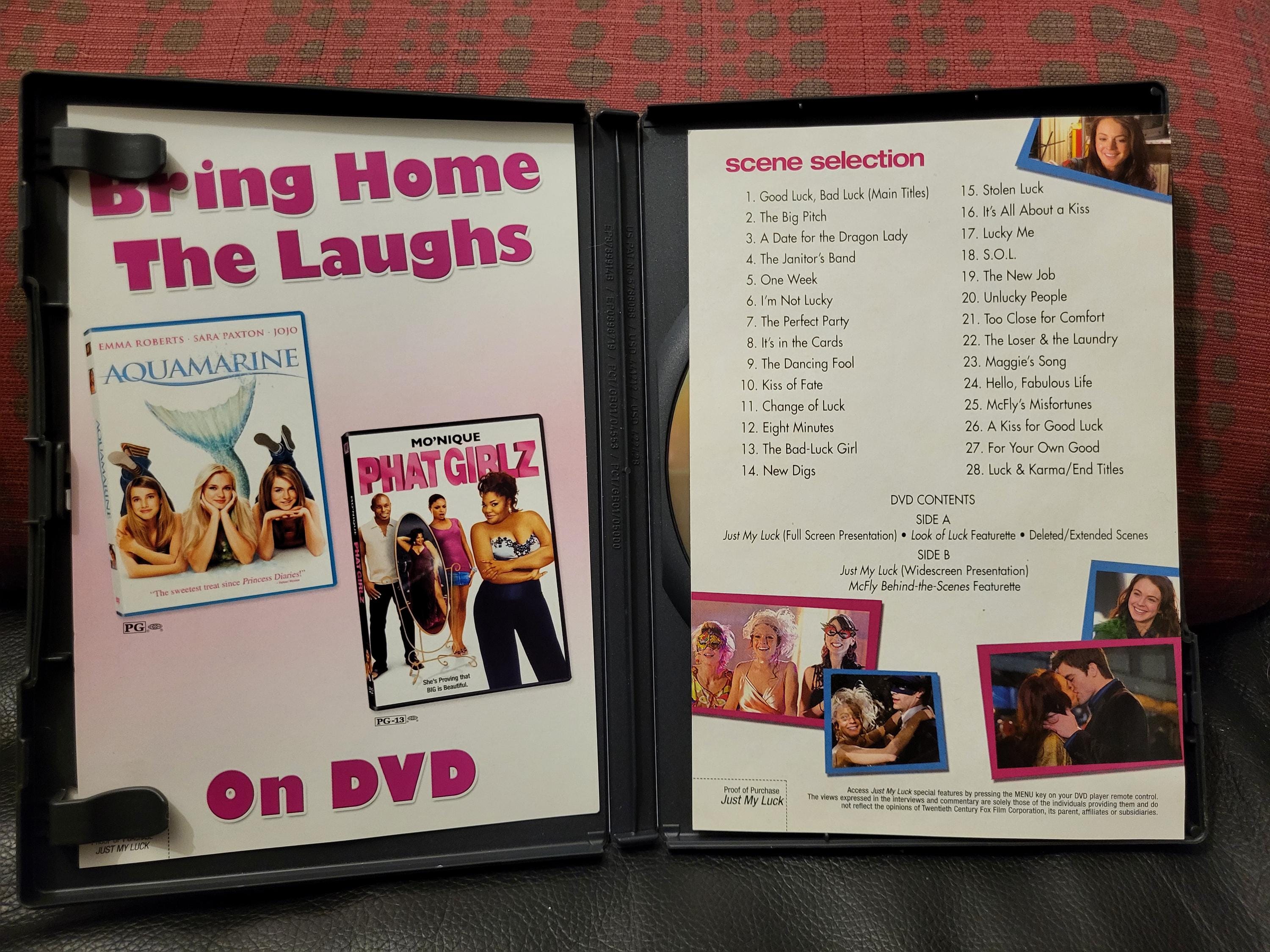 Just My Luck DVD Double Sided Disc Full/wide Screen - Lindsay