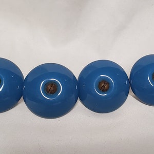 6 Blue Ceramics Drawer Pulls