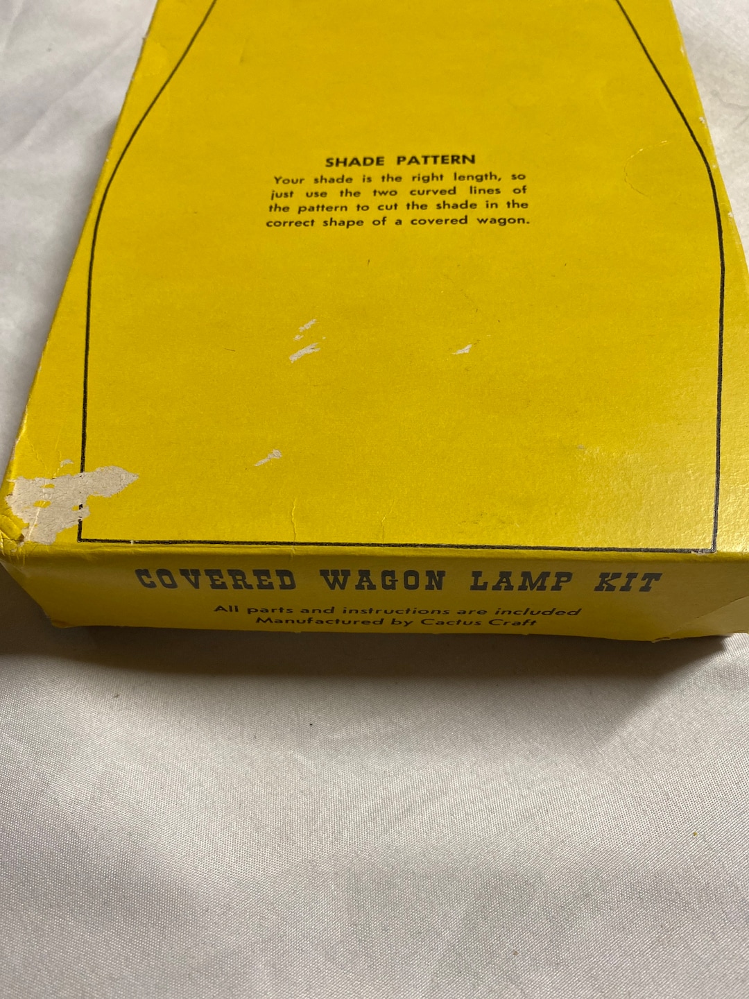 Covered Wagon Lamp Kit Mid Century, Wood Wheels, Indian, Pioneer, 50s