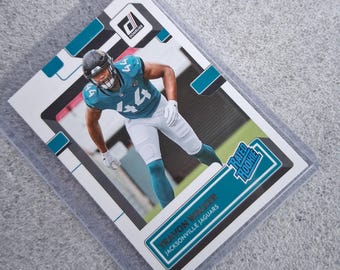 Jacksonville Jaguars Travon Walker 2022 Panini Donruss Rated Rookie Card