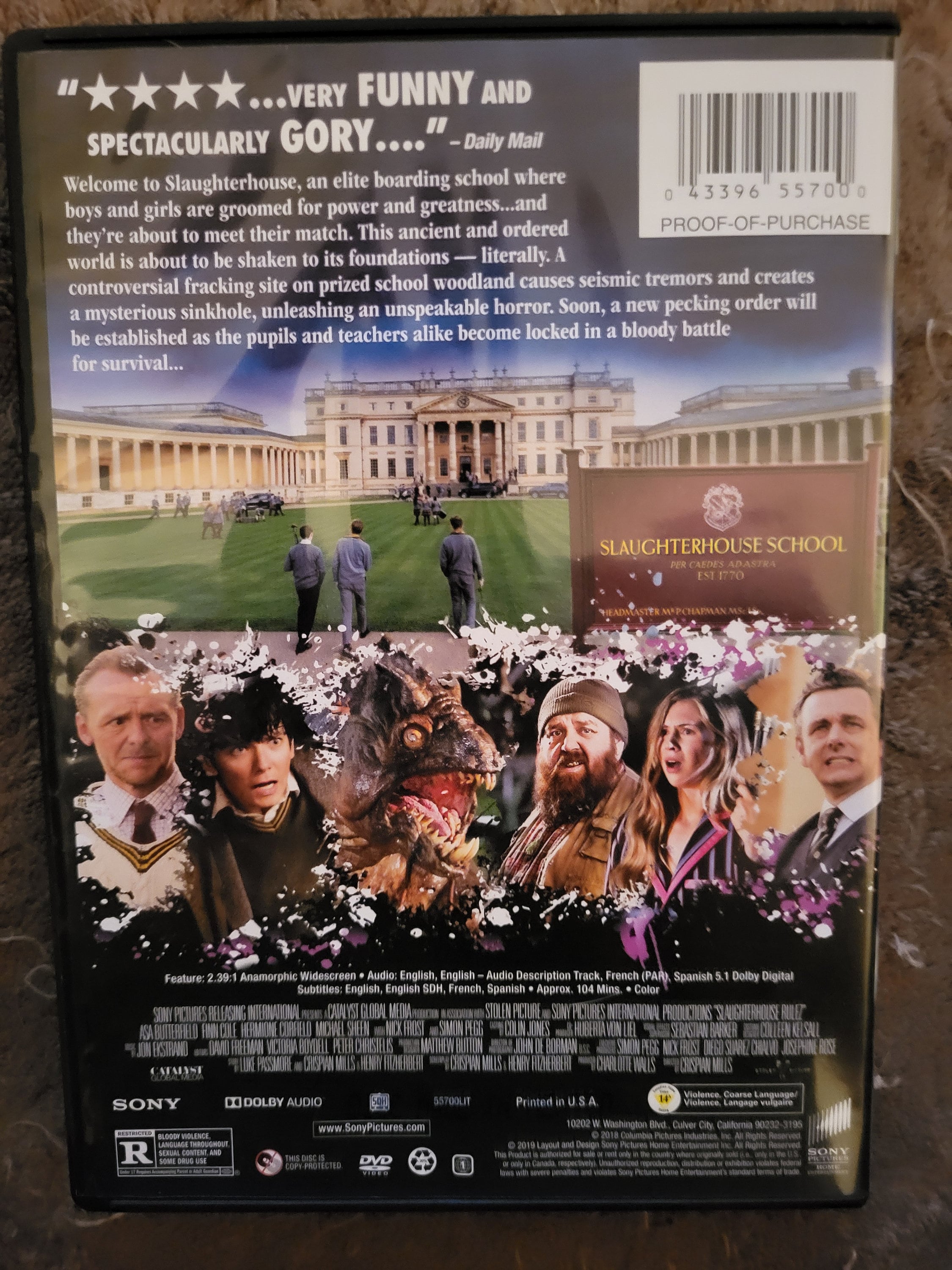 Slaughter House Rulez DVD With Simon Pegg & Nick Frost - Etsy