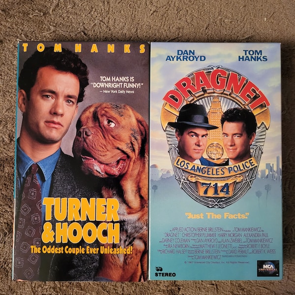 Tom Hanks Collection VHS Dragnet, Turner and Hooch