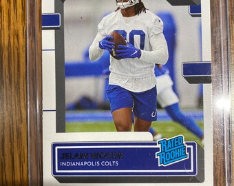 Tarjeta de novato de Jelani Woods de los Indianapolis Colts (2022)