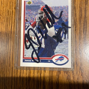 James Williams Buffalo Bills Autograph card Football 1991
