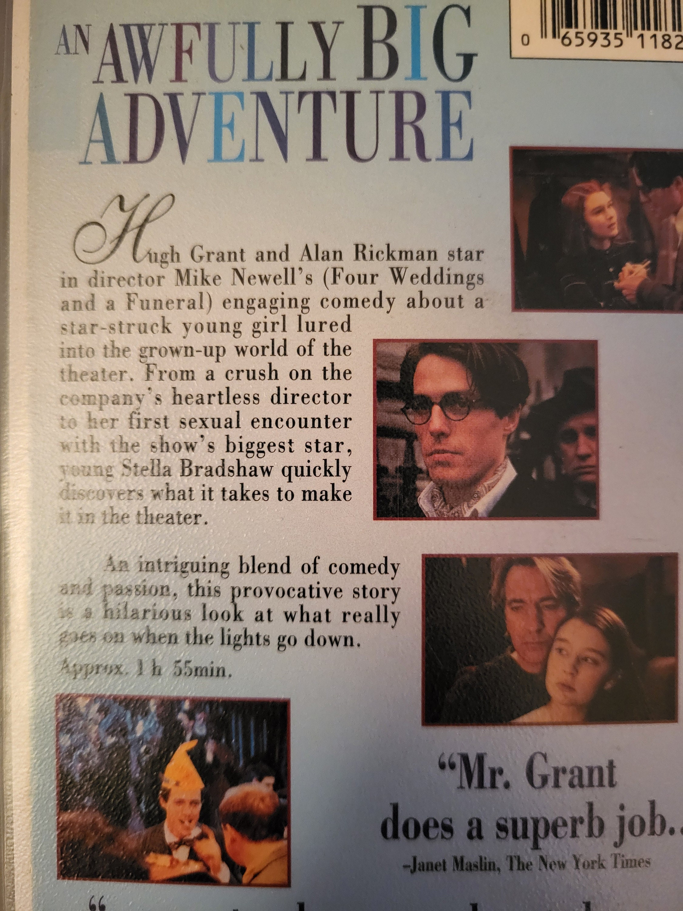 An Awfully Big Adventure VHS - Etsy