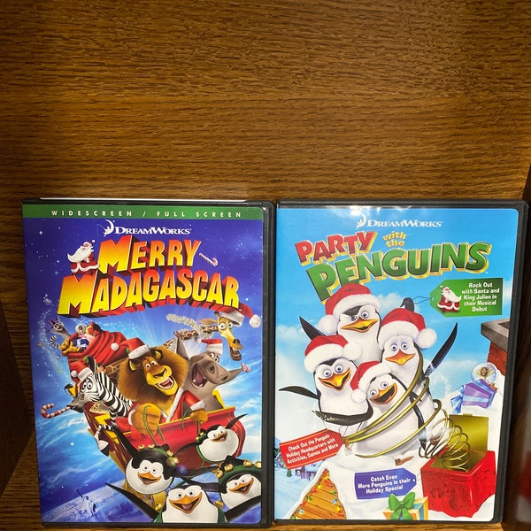 Merry Madagascar and Party With The Penguins DVD