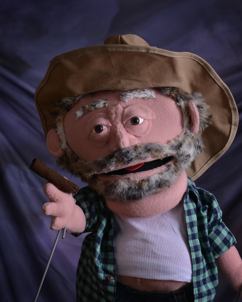 Leroy jenkins Brown Hand and Rod Puppet Etsy