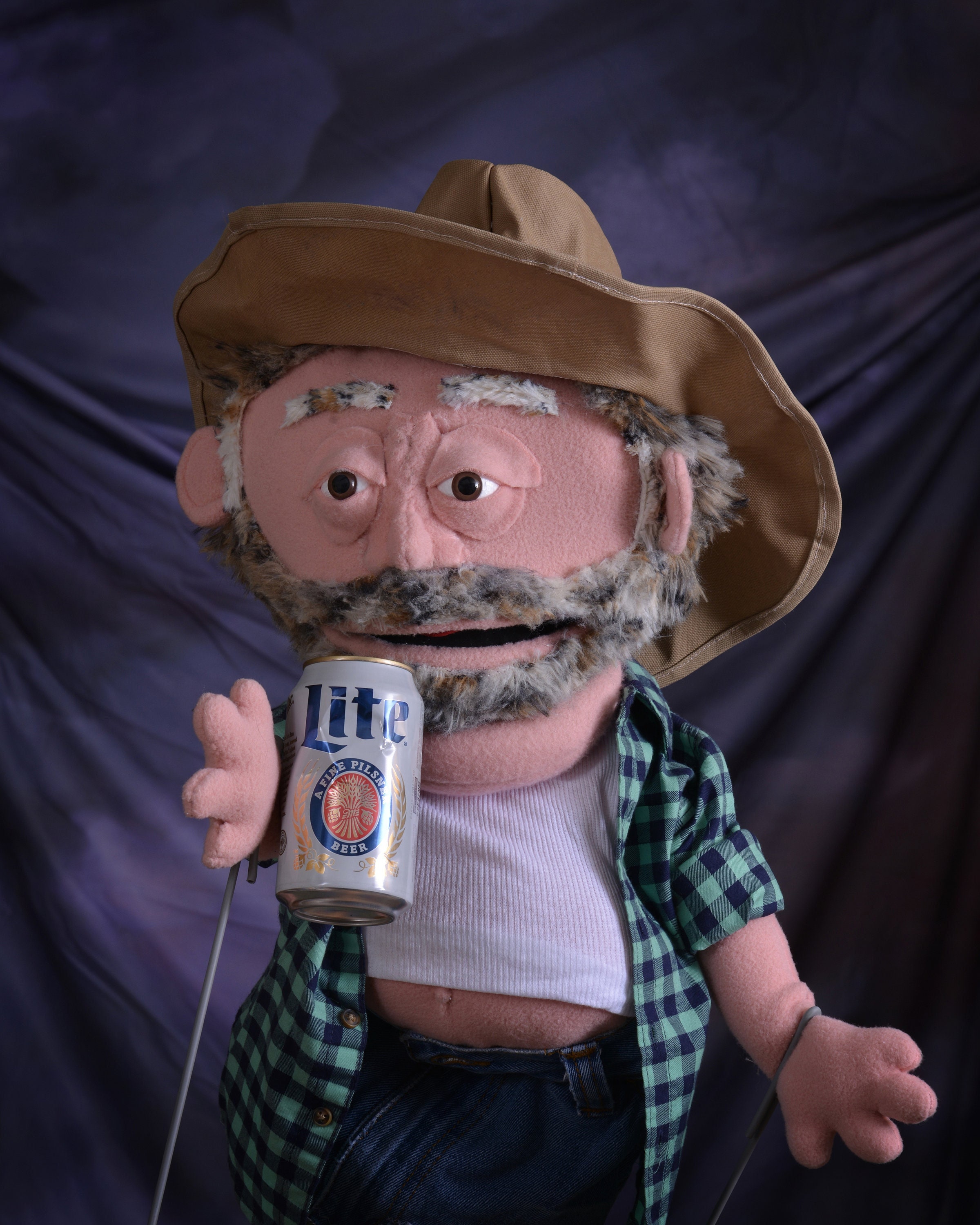 Leroy jenkins Brown Hand and Rod Puppet Etsy