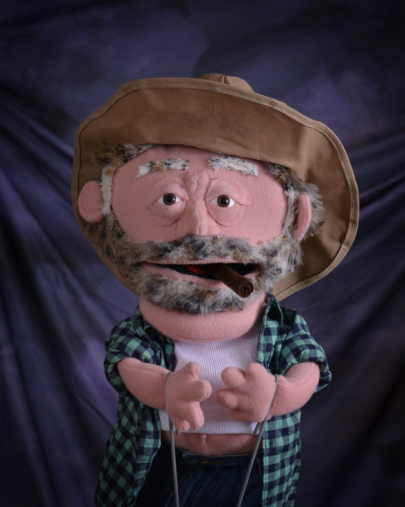 Leroy jenkins Brown Hand and Rod Puppet Etsy