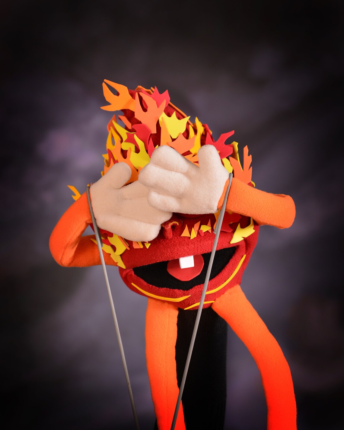 Sparky Hand and Rod Puppet Etsy