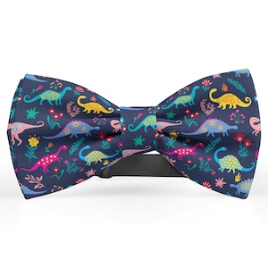 Vlinderdas voor mannen, pochet, kinderstrikje, peuterstrikjes, strikjes voor hem, vlinderstrik voor nieuwigheid en dassen (leuk dinosaurusontwerp)