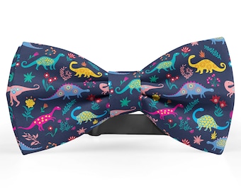 Bow tie for men, Kids Bowtie, Toddler Bow Ties, Bowties for him, Fashion Bowtie for men, Novelty Fun Neckwear Bow Tie (Cute Dinosaur Design)