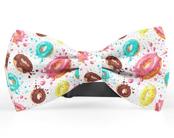 Bow tie for men, Kids Bowtie, Toddler Bow Ties, Bowties for him, Fashion Bowtie for men, Novelty And Fun Neckwear Bow Tie (Glazed Donuts)