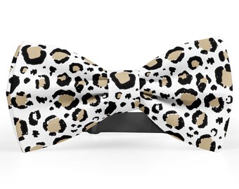 Bow tie for men, Pocket Square, Kids Bowtie, Toddler Bow Ties, Bowties for him, Novelty and Neckwear Bow Tie (Leopard Print Design)