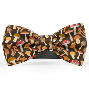 Bow tie for men, Pocket Square, Kids Bowtie, Toddler Bow Ties, Bowties for him, Novelty and Neckwear Bow Tie (Colorful Mushrooms)