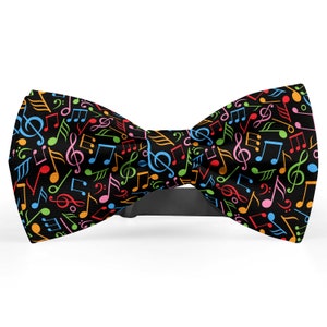 Bow tie for men, Kids Bowtie, Toddler Bow Ties, Bowties for him, Fashion Bowtie for men, Novelty Fun Neckwear Bow Tie ( Music Note Theme )