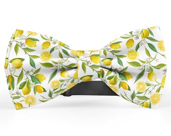 Nœud papillon pour homme, pochette de costume, nœud papillon pour enfant, nœud papillon pour tout-petit, nœuds papillon pour lui, nœud papillon fantaisie et cravate (citron)