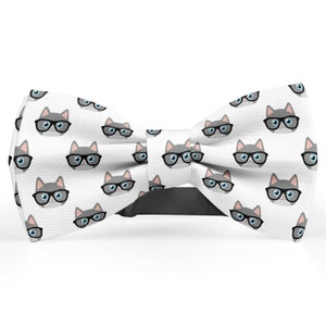 Bow tie for men, Pocket Square, Kids Bowtie, Toddler Bow Ties, Bowties for him, Novelty and Neckwear Bow Tie (Cute Cat Face)
