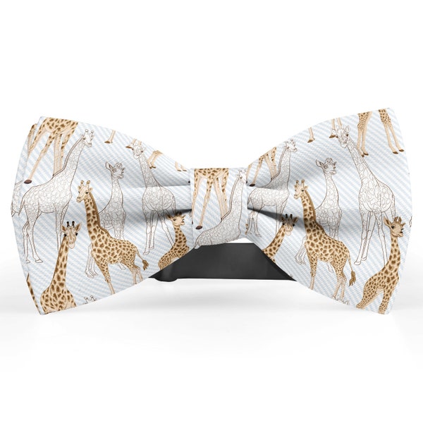 Bow tie for men, Kids Bowtie, Toddler Bow Ties, Bowties for him, Fashion Bowtie for men, Novelty And Fun Neckwear Bow Tie (Adorable Giraffe)
