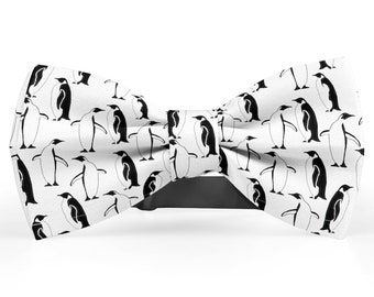 Bow tie for men, Pocket Square, Kids Bowtie, Toddler Bow Ties, Bowties for him, Novelty and Neckwear Bow Tie (Adorable Penguin)