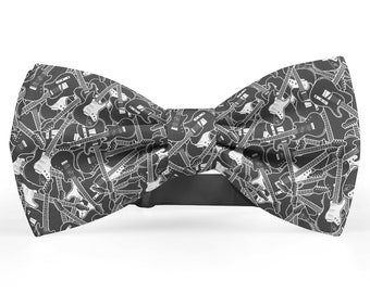 Bow tie for men, Kids Bowtie, Toddler Bow Ties, Bowties for him, Fashion Bowtie for men, Novelty And Fun Neckwear Bow Tie (Electric Guitar)