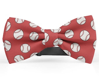 Bow tie for men, Pocket Square, Kids Bowtie, Toddler Bow Ties, Bowties for him, Novelty and Neckwear Bow Tie (Baseball)
