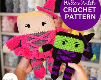 Willow Witch Crochet Pattern | Pixillow | Witch Crochet Pattern | Witch Amigurumi Pattern | Halloween Crochet Pattern | Crochet Pattern